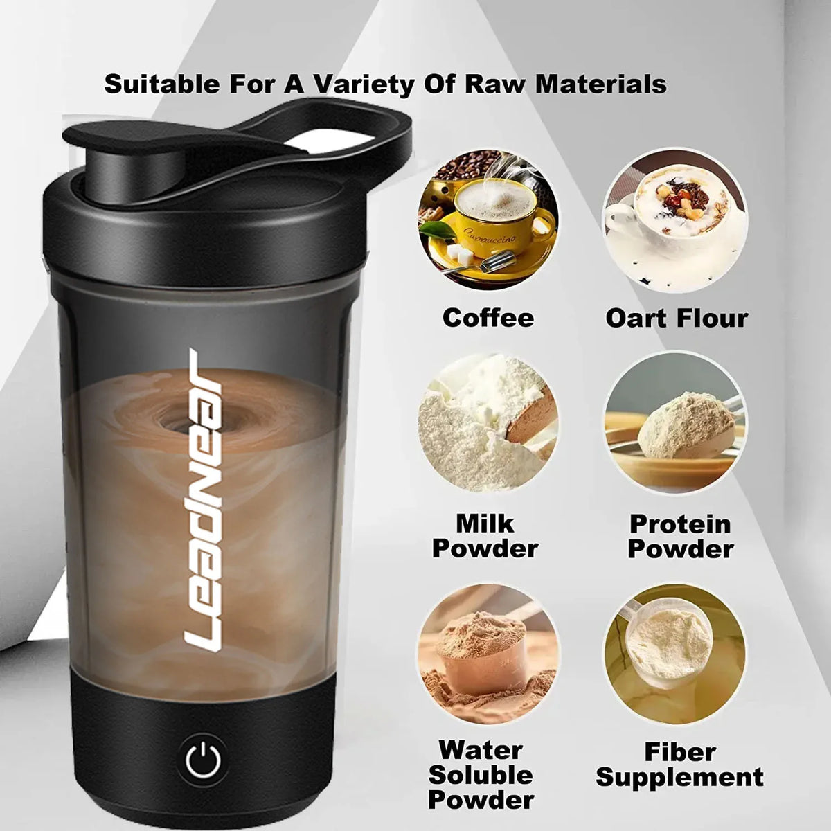 Shaker Électrique Portable — Mixeur Protéines & Boissons