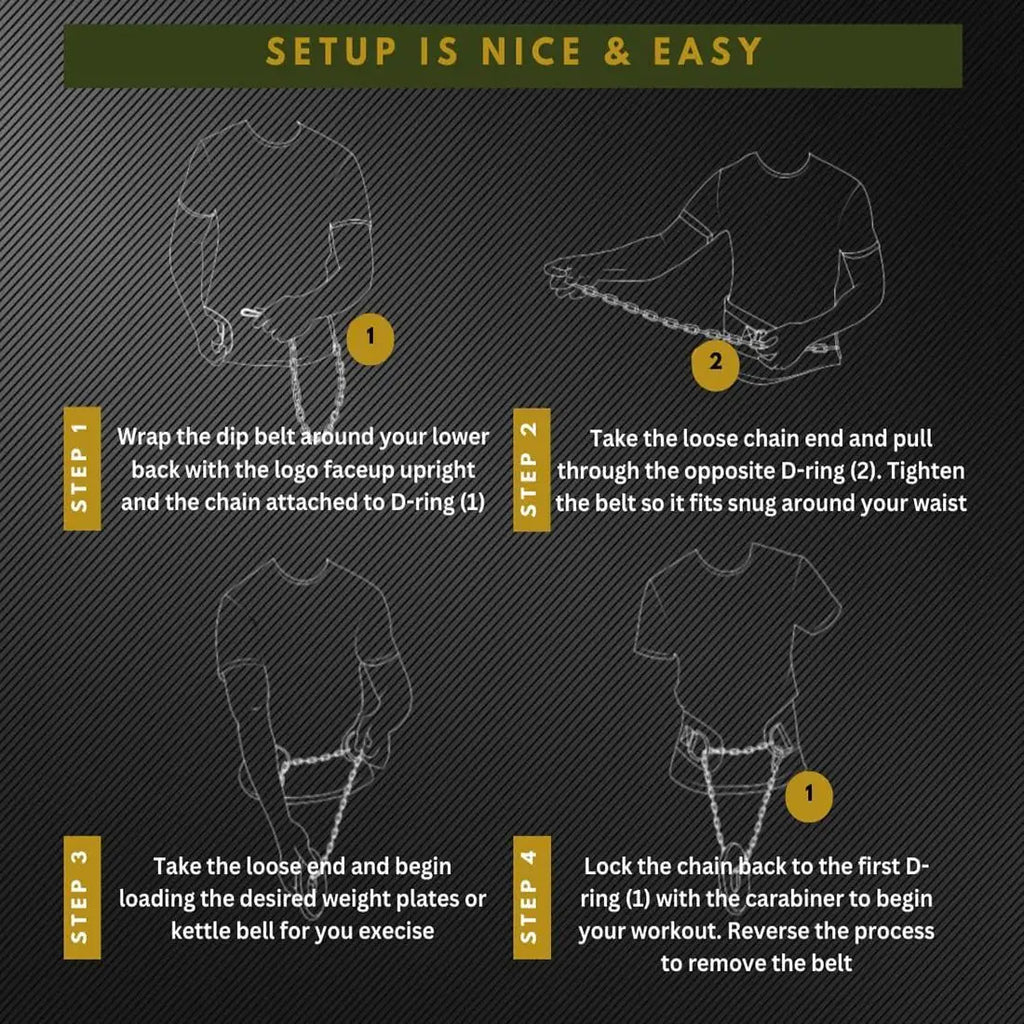 Ceinture de Lest Néoprène avec Chaîne — Musculation