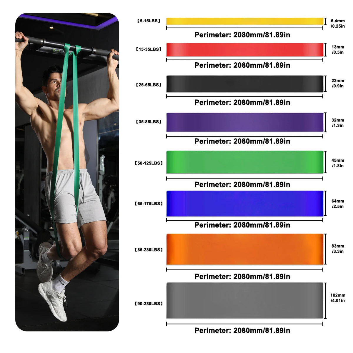 Bande de Résistance Élastique — Fitness & Pilates
