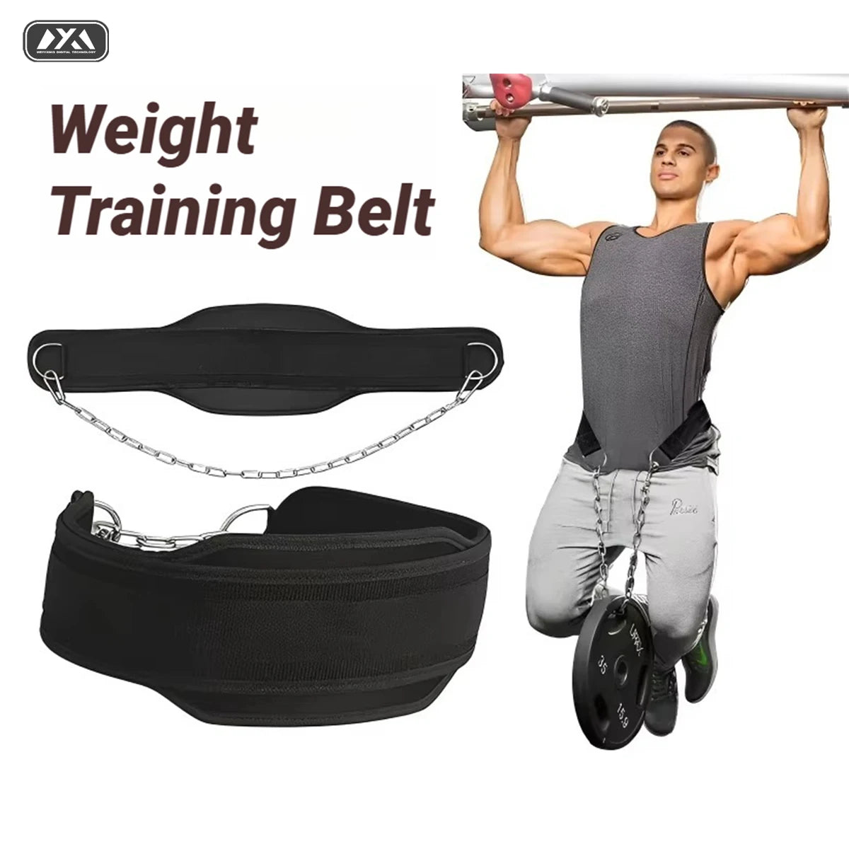 Ceinture de Lest Néoprène avec Chaîne — Musculation